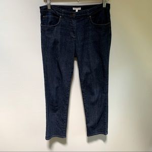 Eileen Fisher ~Organic Cotton Ankle Boyfriend  with Rivets Jeans